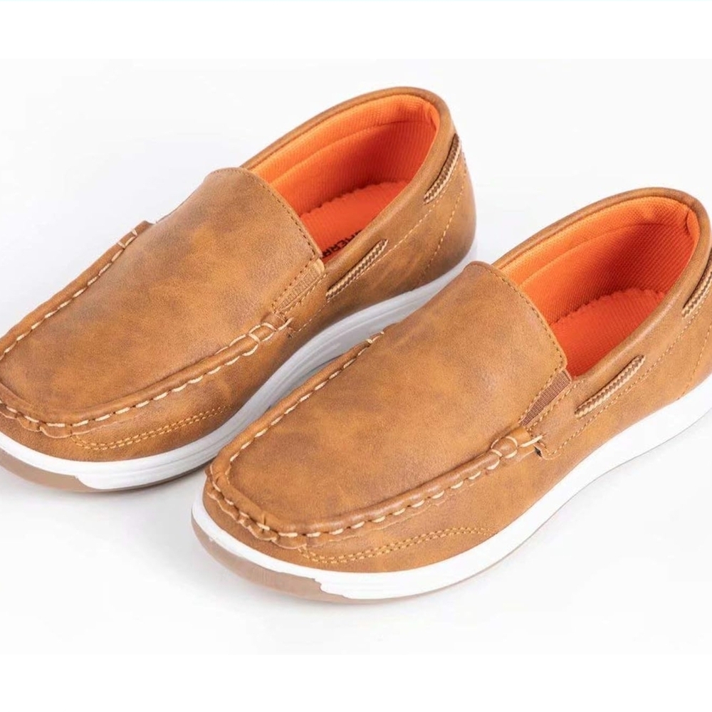 Kids Tan Dress Shoes